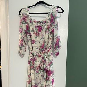 Floral, off the shoulder dress